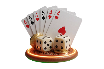 Baccarat Kartenf&auml;cher und W&uuml;rfel Icon f&uuml;r Lizaro Live Casino Tische