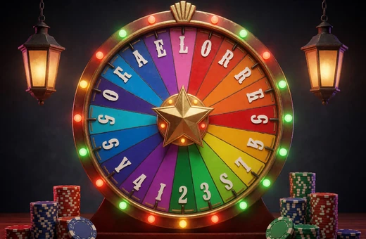 Farbiges Gl&uuml;cksrad als Crazy Time Show Highlight im Lizaro Live Casino