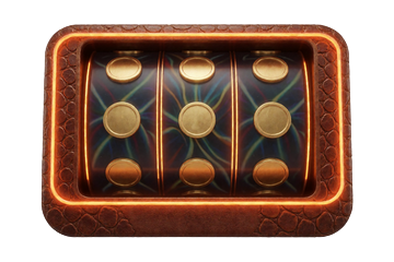 Moderner Video Slot mit Neonrahmen f&uuml;r Lizaro Casino Spiele und Online Slots
