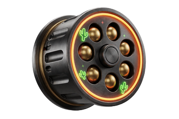 Revolverrad als Weekly Reload Icon f&uuml;r Lizaro Freispiele im Westernstil