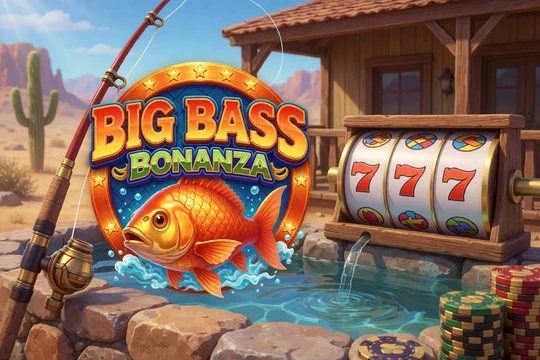 Big Bass Bonanza Slot Tile mit Angelmotiv und 96,71 Prozent RTP bei Lizaro