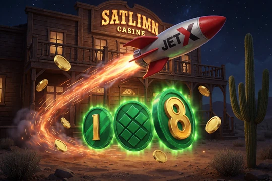 JetX Rocket Trail als schnelles Lizaro Casino Crash Game mit Neon Multiplikator