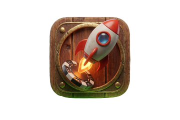 Rocket-und-Chip Symbol f&uuml;r Lizaro Casino Instant Games mit Crash Spiel Tempo