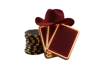 Poker Chips und Karten Icon f&uuml;r Live Poker im Lizaro Gold Saloon